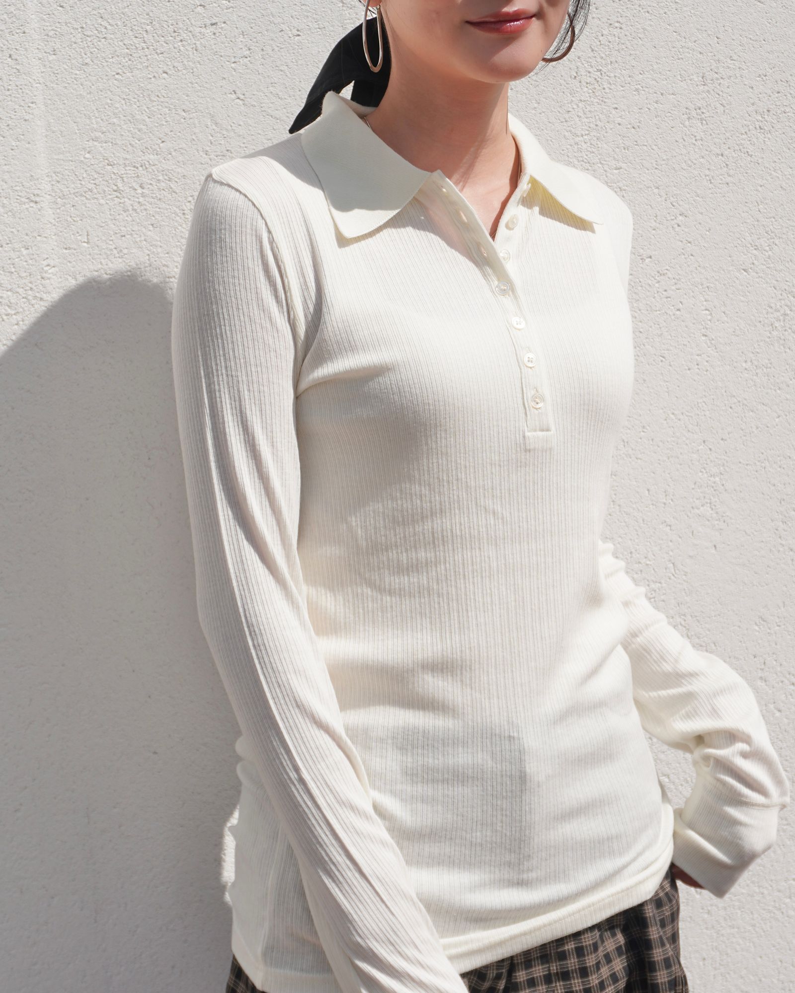 【25AW】ROLAND POLO / ローランポロシャツ (ホワイト)