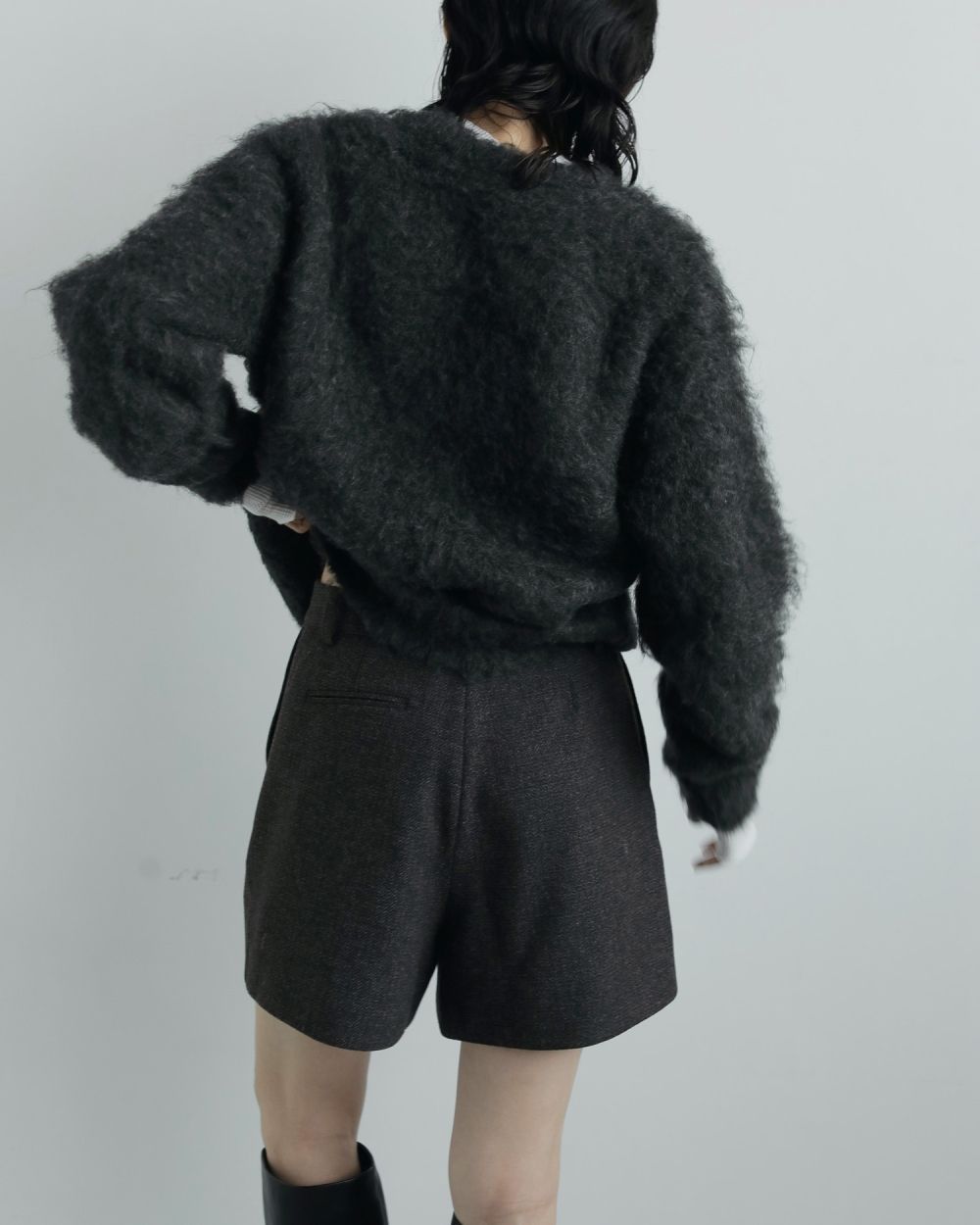 【25AW】Herringbone Short Pants / ヘリンボーン ショートパンツ (ブラウン)