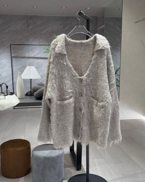 brushed lightly reversible knit cardigan / リバーシブルニットカーディガン (ミルクティー) / 25AW