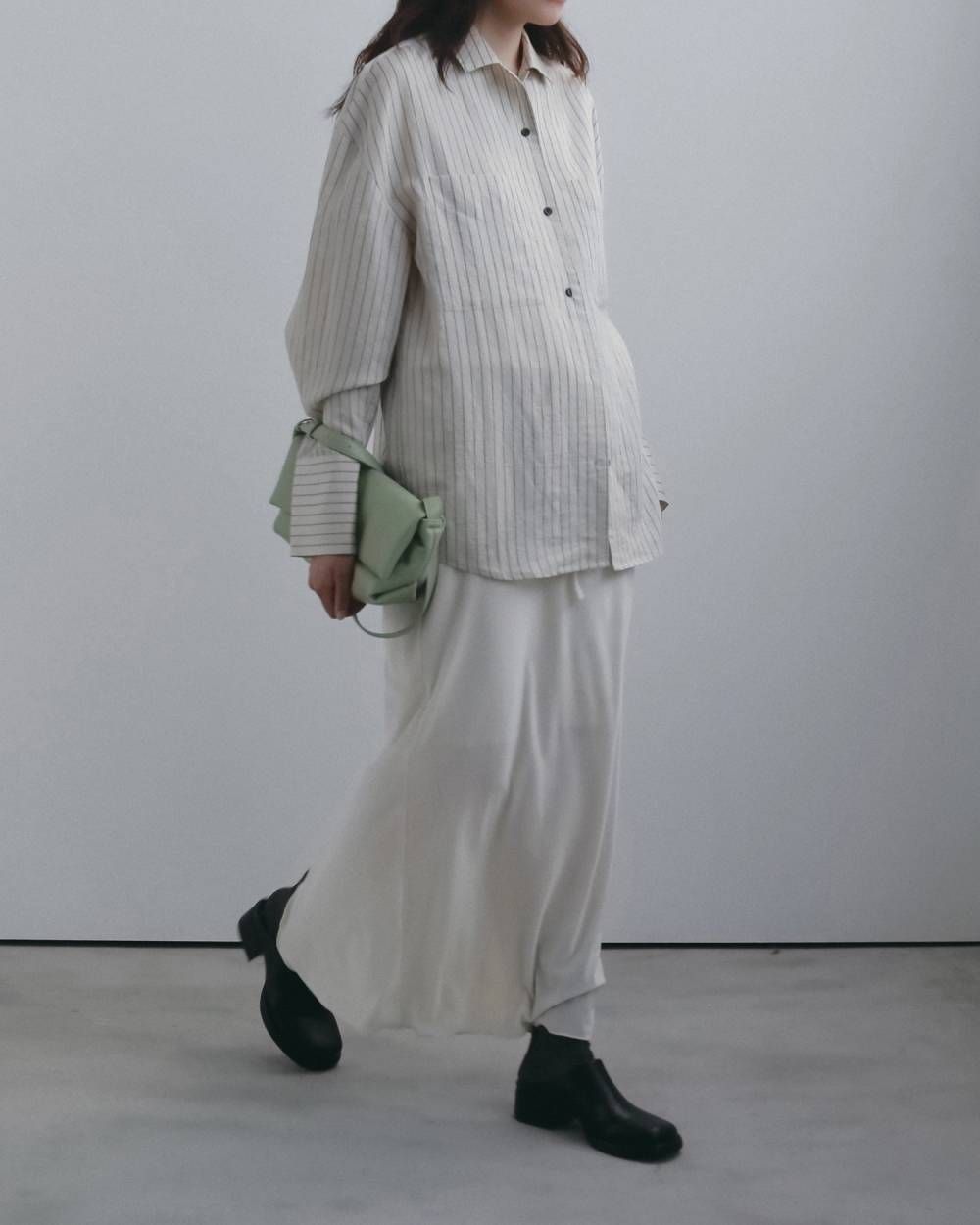エコレザーラップバッグ (ライトグリーン) Ecoleather Wrap Bag (Lighetgreen) / 26AW 【6月29日まで期間限定予約】
