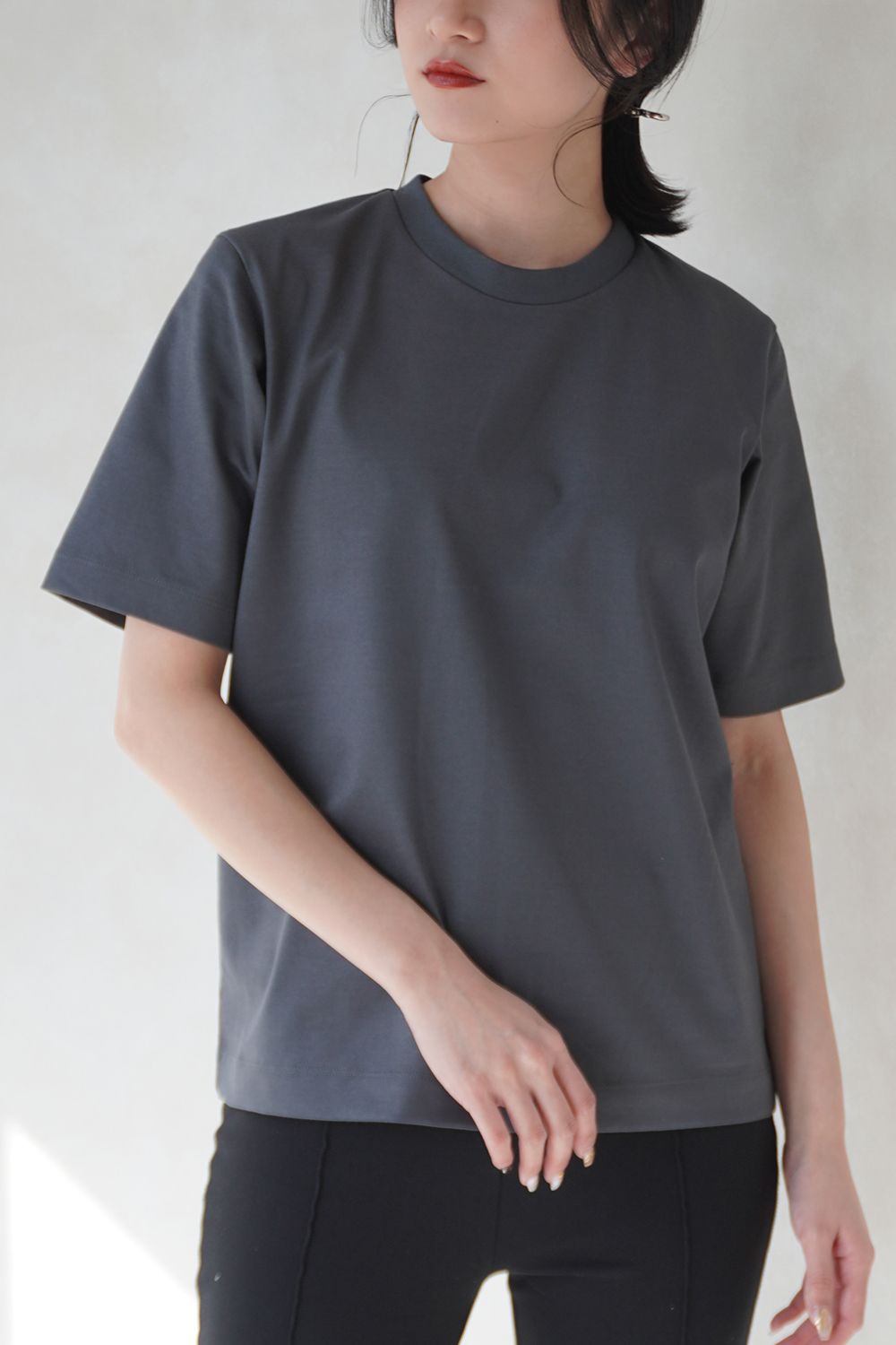 CINOH - REFINA COMPACT T-SHIRT / リフィナコンパクトTシャツ (グレー) | Sir online store /  サー オンラインストア