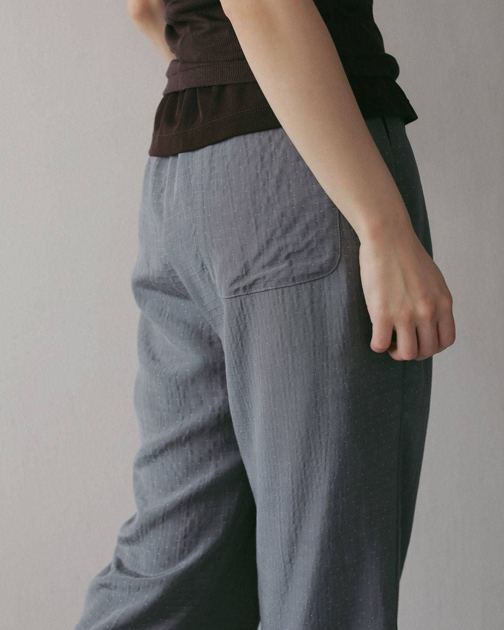 ドットジャガード ラフパンツ (アイスブルー) Dotjacquard Rough Pants (Iceblue) / 27SS