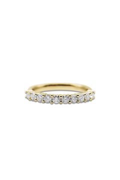 HALF ETERNITY RING / ハーフエタニティーリング 0.5ct K10/K18 (イエローゴールド)