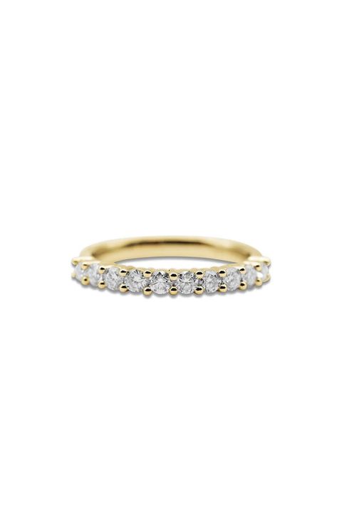 HALF ETERNITY RING / ハーフエタニティーリング 0.5ct K10/K18 (イエローゴールド)