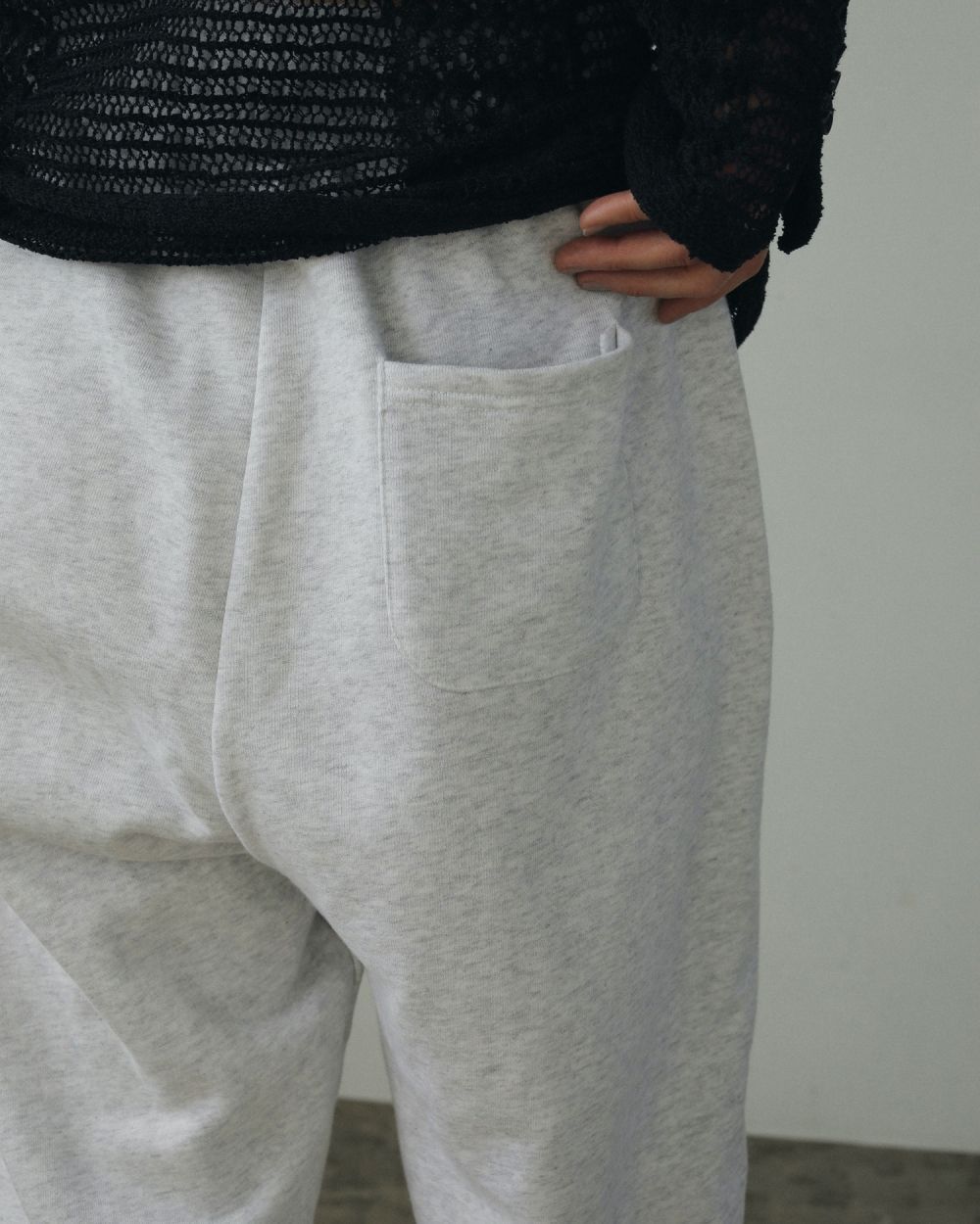 アンヌーク スウェット グレー ànuke - Drawstring Sweat Pants / ドロスト スウェットパンツ
