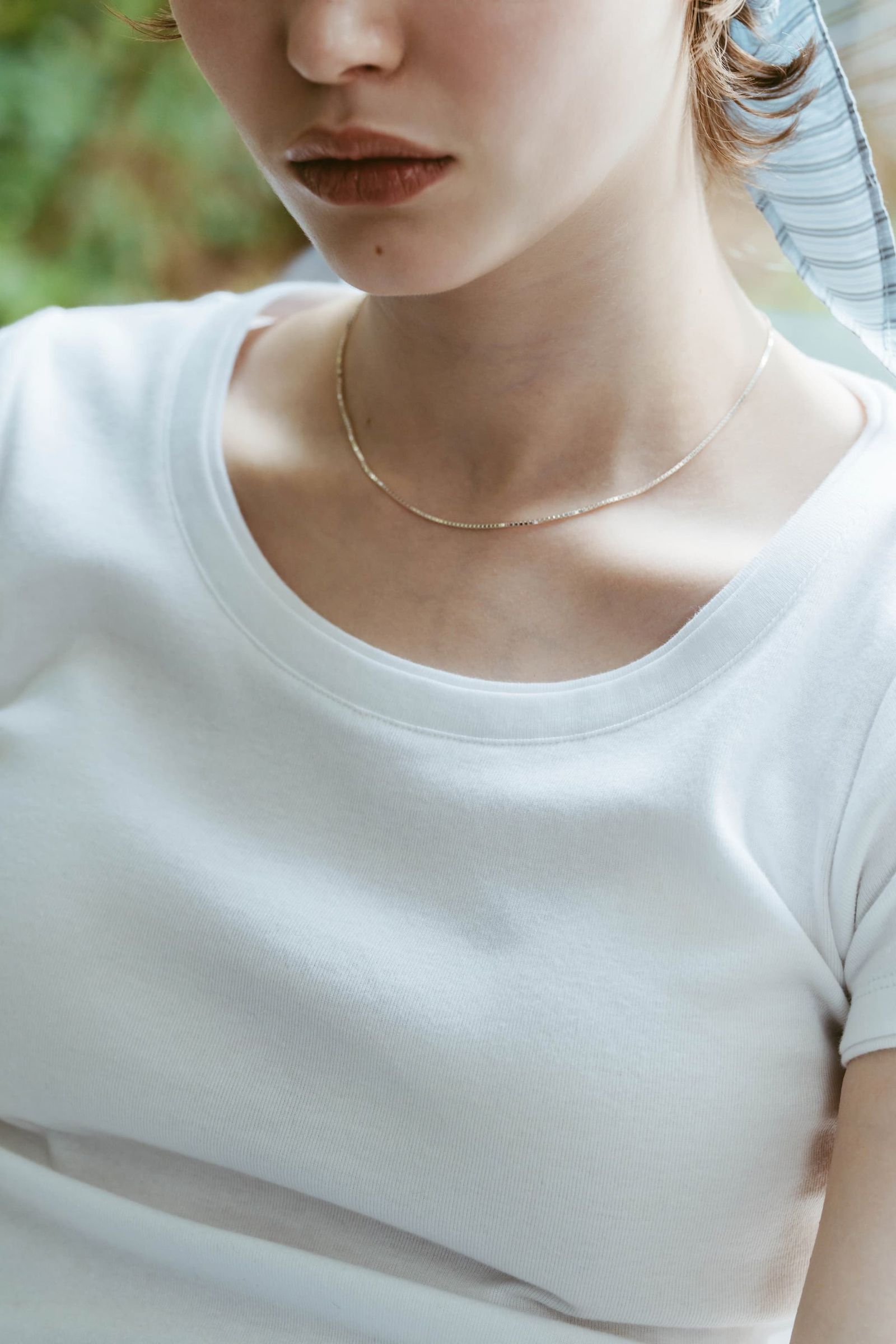 レイヤード クルーネックTシャツ (ホワイト) layered crewneck tee (Whtie) /  26SS