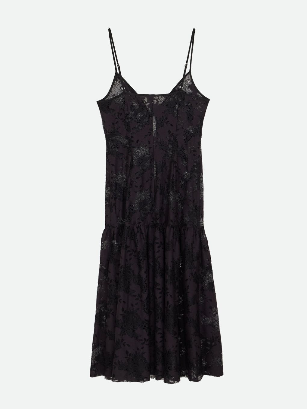 VINTAGE LIKE LACE DRESS WITH SCARF / ヴィンテージ ライク レース ドレス (ノワール)