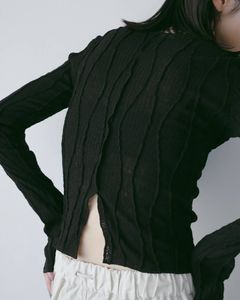 Random Pintuck Tops / ランダムピンタックトップス (Black) / 26SS