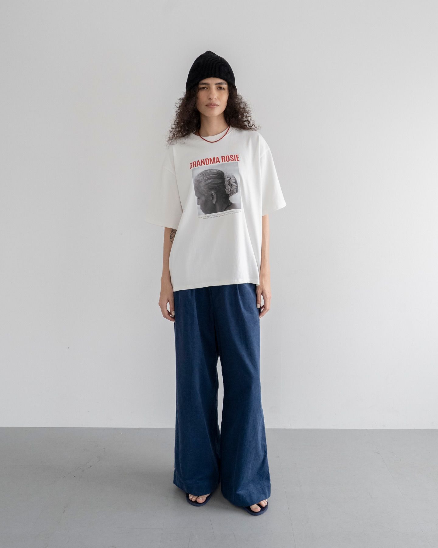 コーデュロイストレートパンツ (ブルー) Corduroy straight pants (Blue) /  26SS