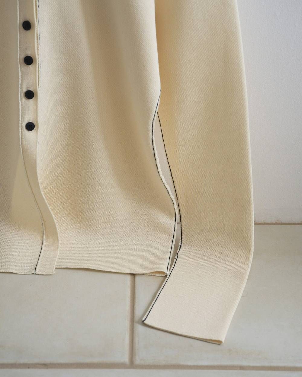 Linking Knit Shirts / リンキングニットシャツ (Ivory) / 26SS