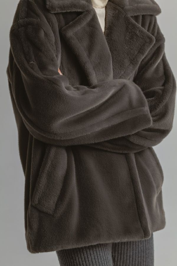 【25AW】BOA MIDDLE COAT / ボアミドルコート (グレー)