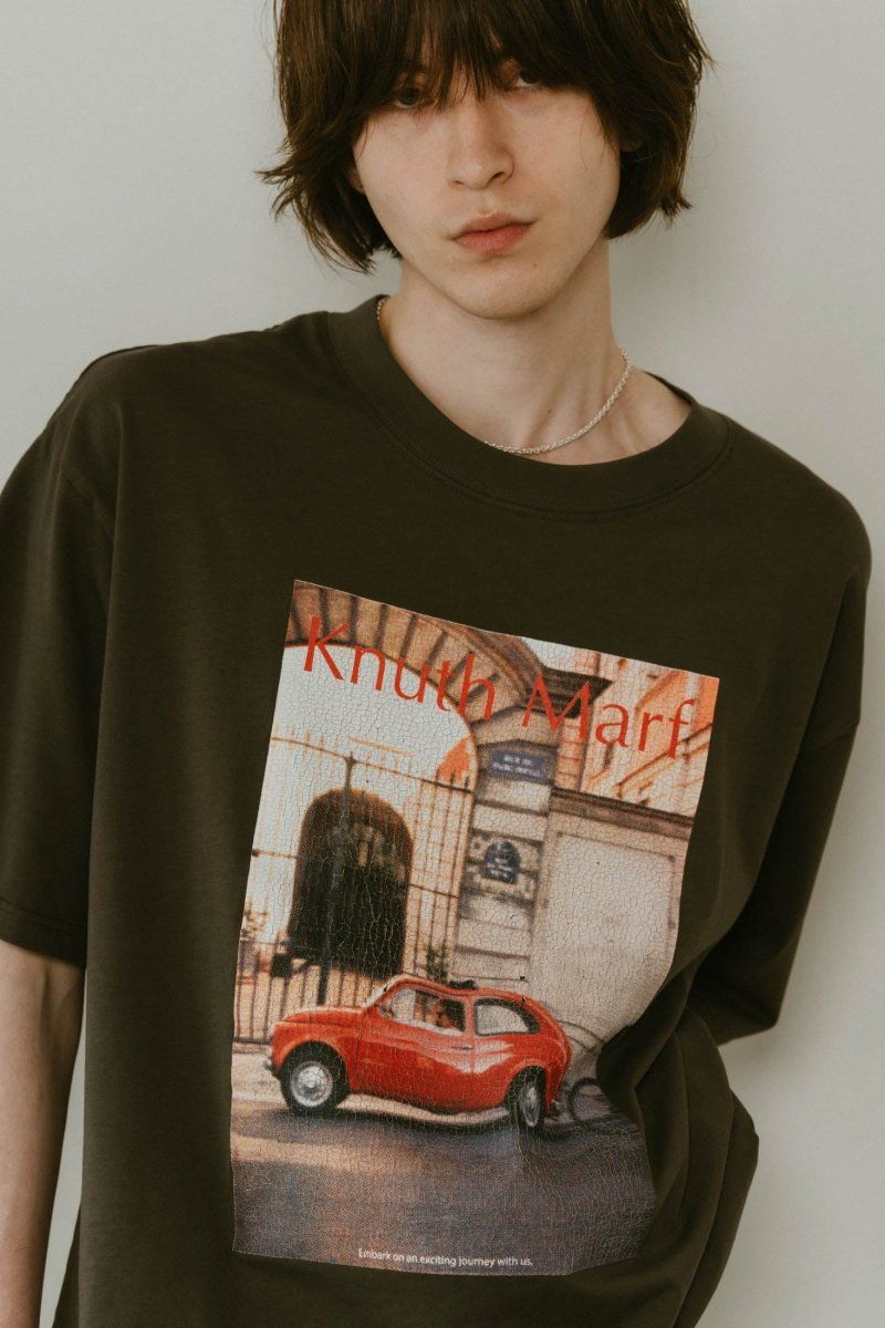 vintage print T shirt(unisex) / ヴィンテージ プリントTシャツ (ブラック) / 25SS