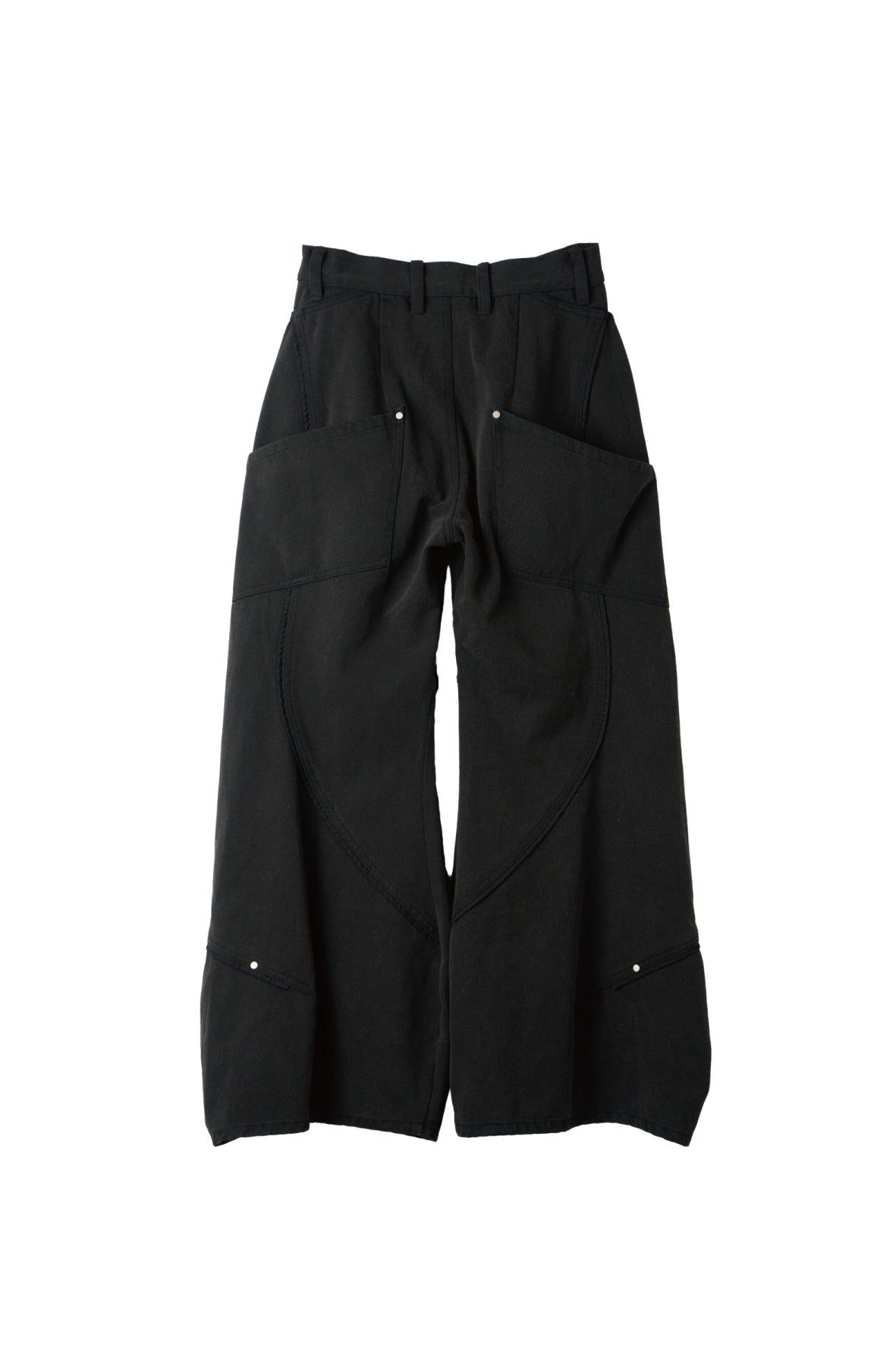 カーブ ユーティリティデニムパンツ (ブラック) curve utility denim pants(Black) (Blue) / 26AW
