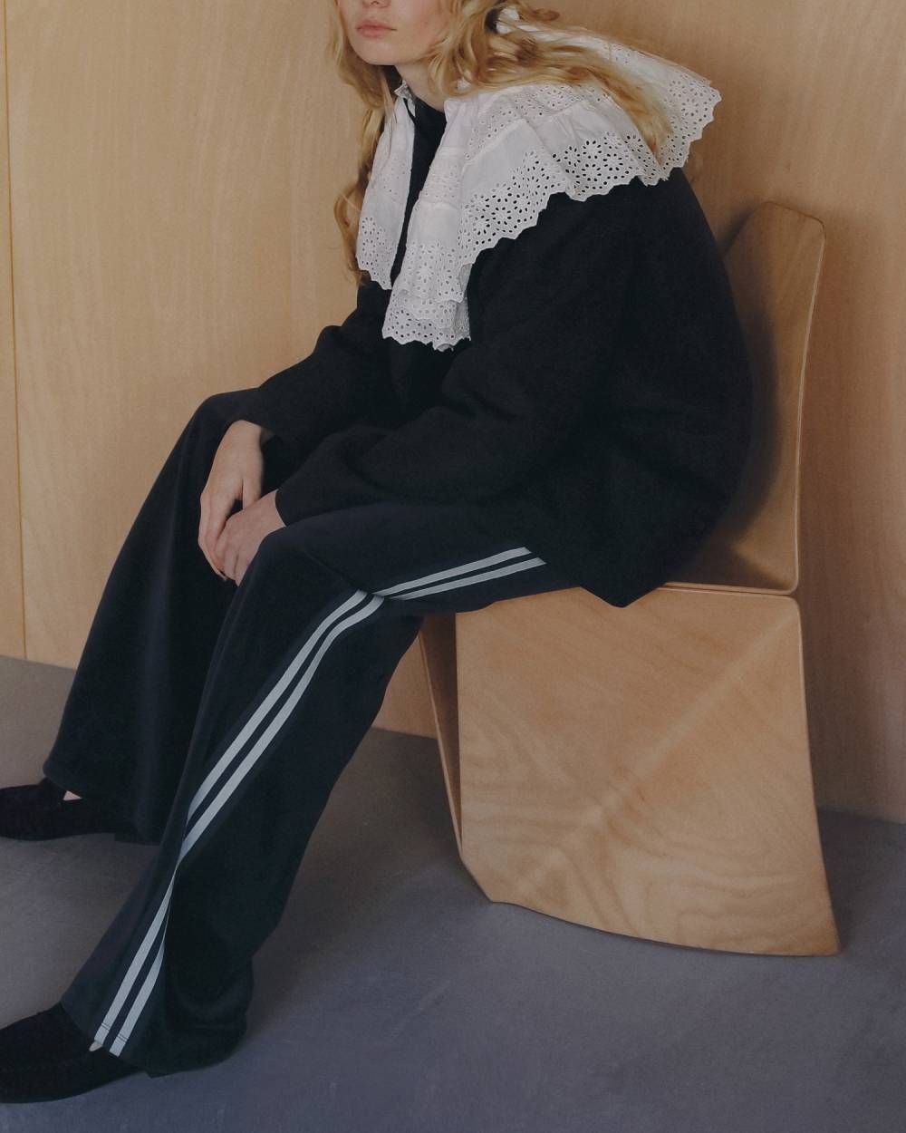 ベロアトラックパンツ (チャコールグレー) Velour Track Pants (Charcoal gray) /  26AW