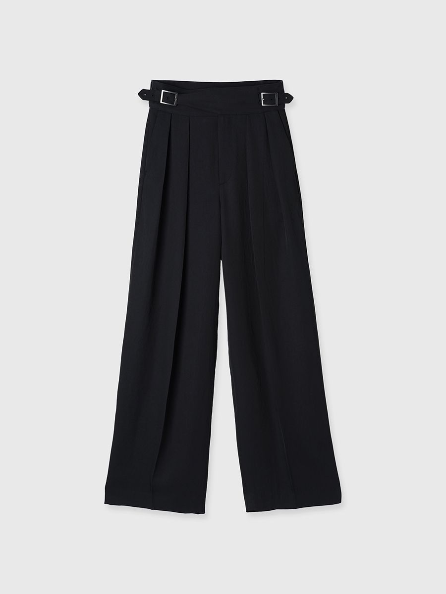 【25SS】ACETATE GURKHA PANTS / アセテート グルカパンツ (ブラック)