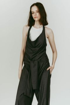 halter neck all in one (Gray) / ホルターネックオールインワン (グレー) / 26SS