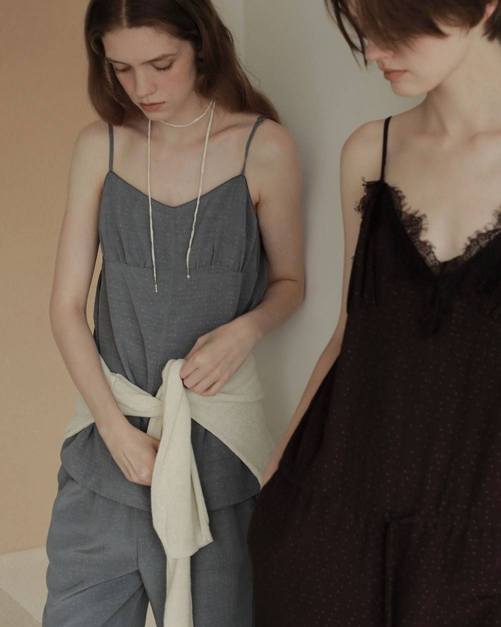 シルクコードチョーカー (アイボリー) Silk Cord Choker (Ivory) / 27SS