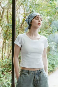 レイヤード クルーネックTシャツ (ホワイト) layered crewneck tee (Whtie) /  26SS