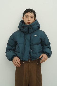 2way short down jacket / ショートダウンジャケット (ブルー)  Knuth Marf