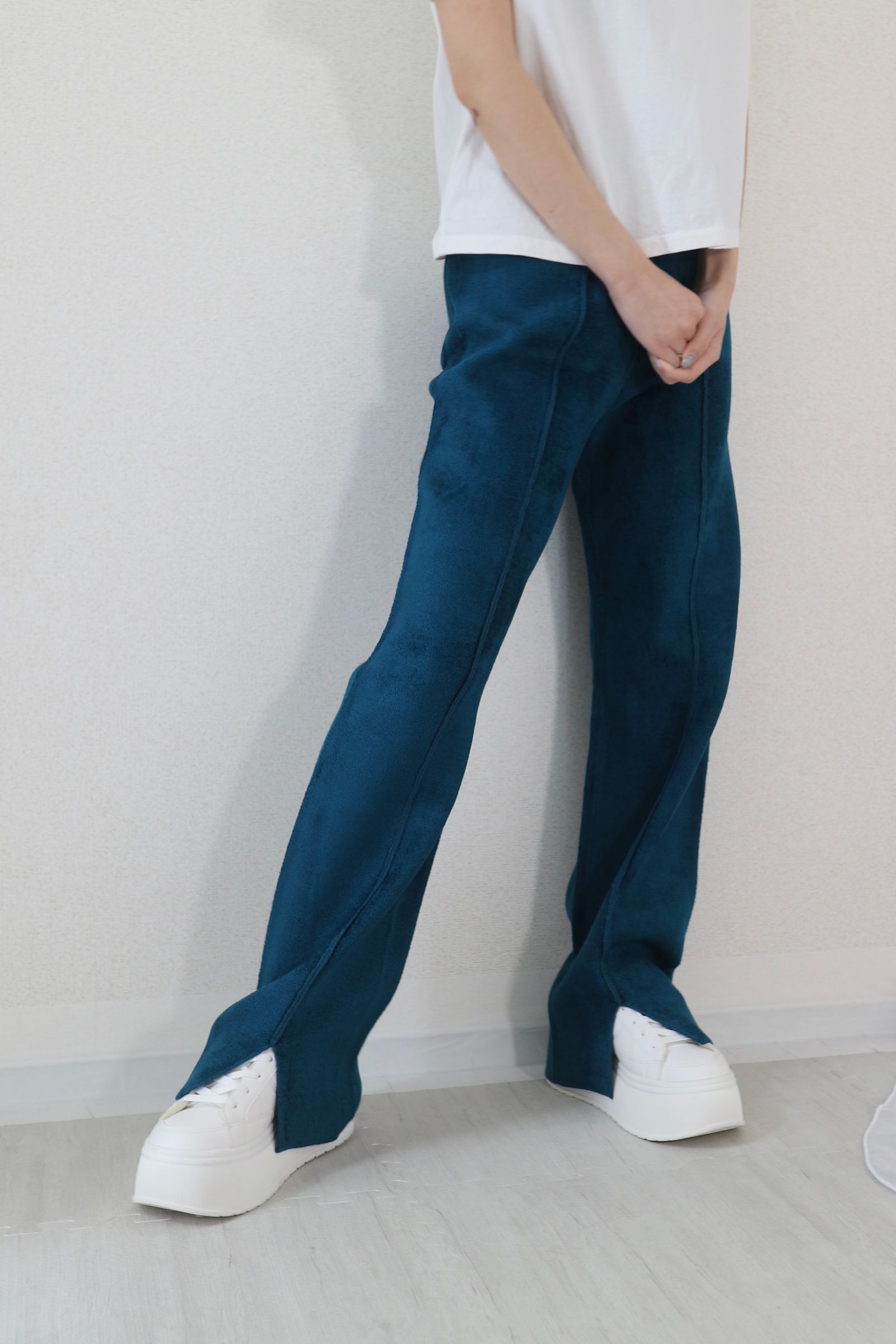 MOGOL KT PT / モールニットパンツ (ターコイズ)