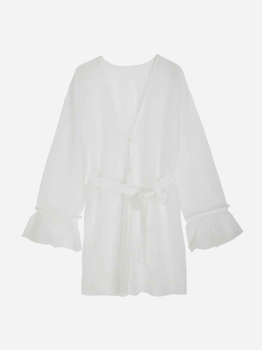 NL SHEER KNIT CARDIGAN / シアーニットカーディガン (ミルク)