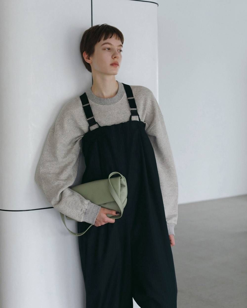 ストライプ ベアトップコンビネーション (ネイビー) Stripe Baretop Combinaison (ネイビー) / 26AW 【6月29日まで期間限定予約】