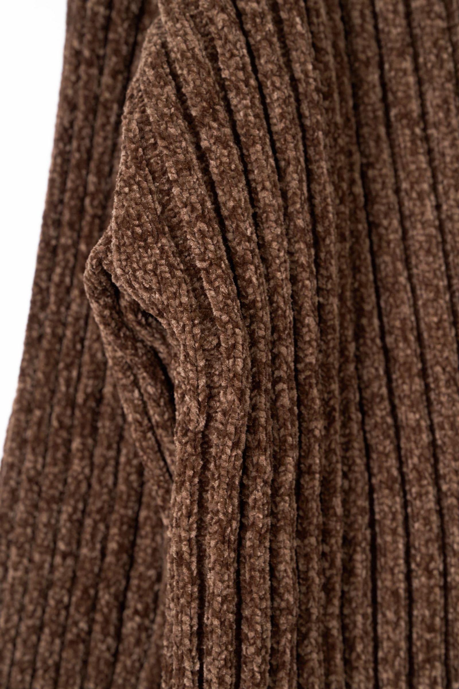 ブークレ ニット フーディ (ブラウン) rib hoodie boucle knit (Brown) / 26AW