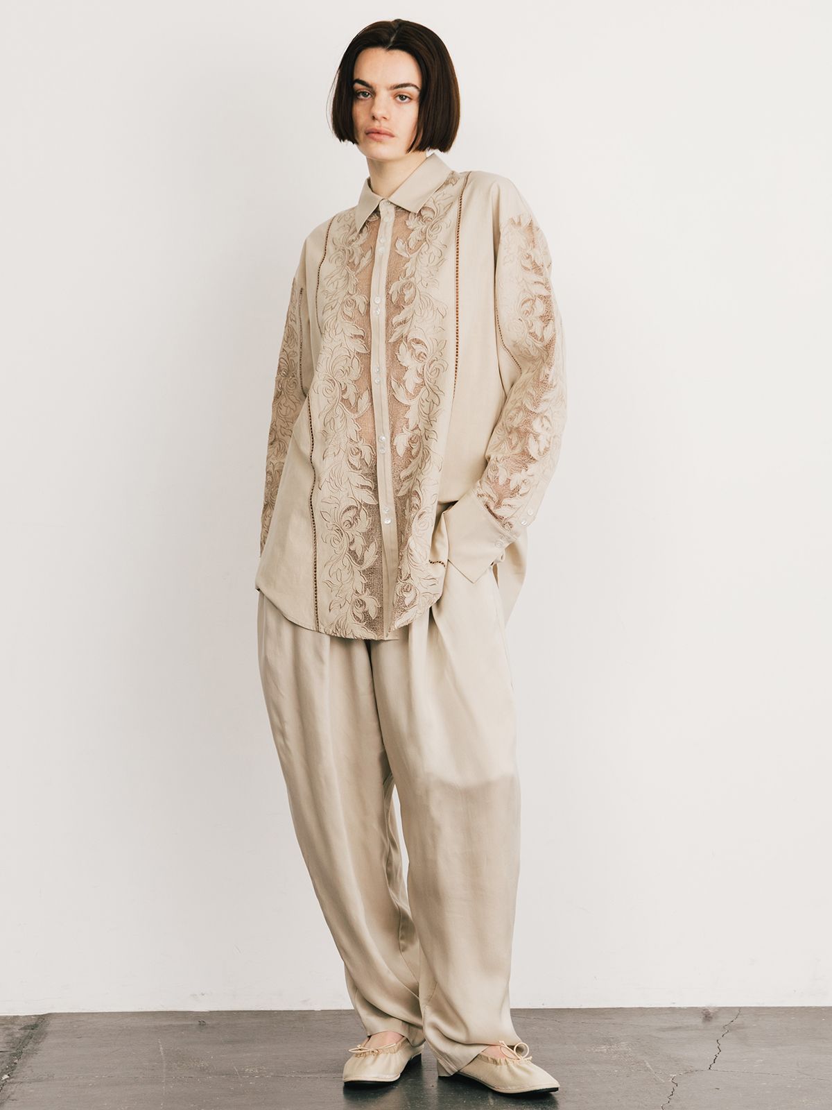 CREDONA - 【25SS】EMBROIDERY SHIRTS / エンブロイダリー