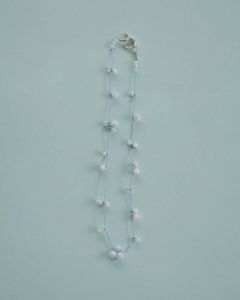 シルクコードネックレス (ラベンダー) Stone Silkcord Necklace (Lavender) / 27SS