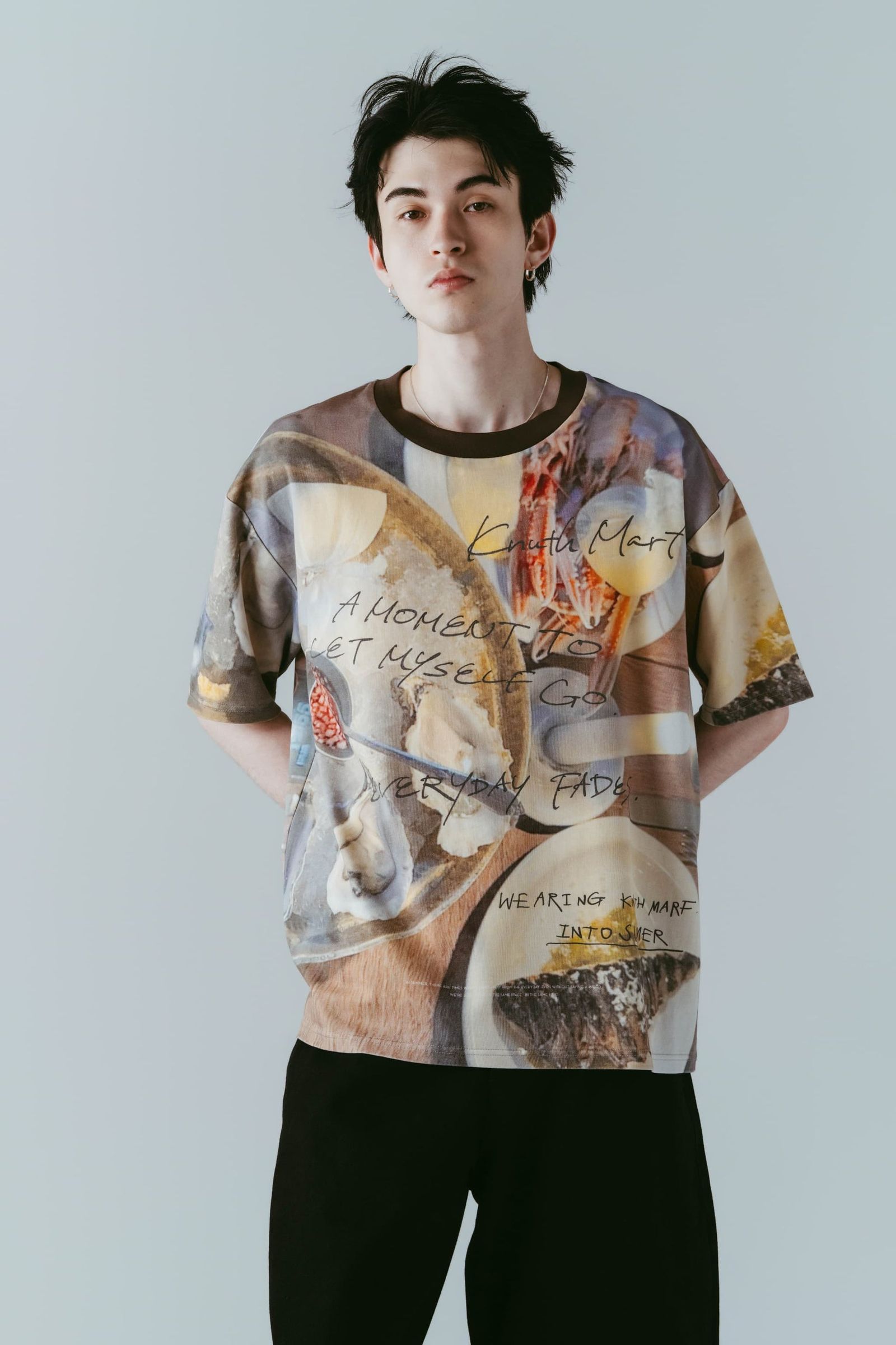 オイスターグラフィックTシャツ (オイスター) oyster graphic tee(unisex) (Oyster) /  26SS
