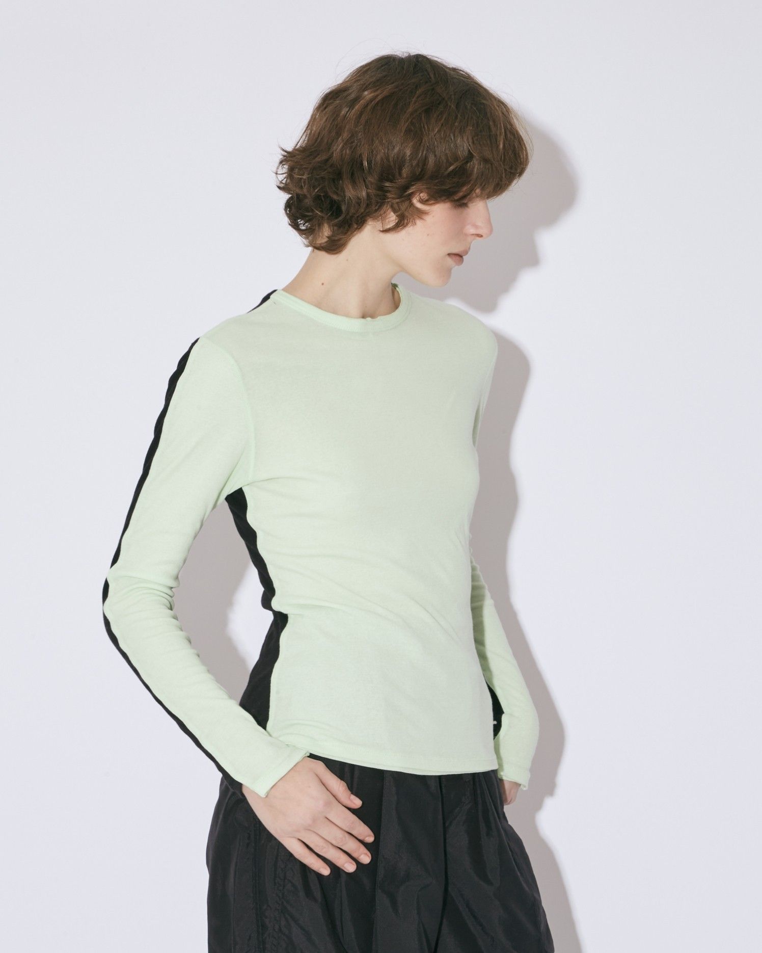 organic cotton fraise flip top / オーガニックコットン フレーズフリップトップス (ブラック)