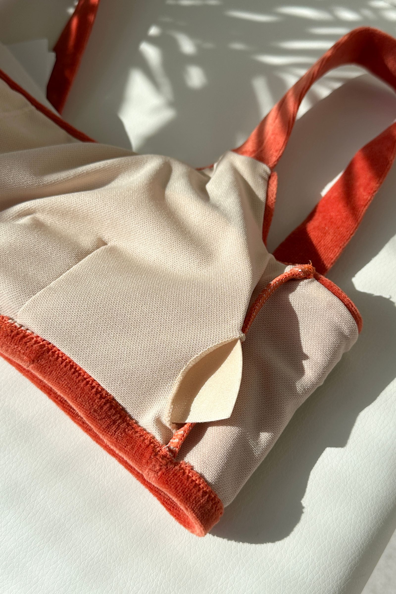 VELOUR BIKINI SWIM WEAR / ベロアスウィムウェア (オレンジ) / 水着