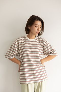 マルチボーダーTシャツ (ベージュ)  Multi Border T-shirt (Beige) /  26SS