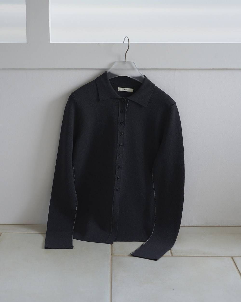 Linking Knit Shirts / リンキングニットシャツ (C/gray) / 26SS