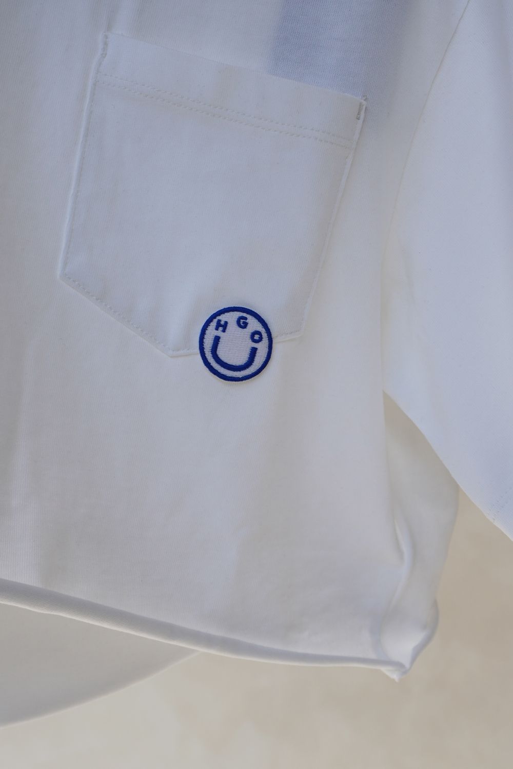 HUGO BLUE コットン ロゴ Tシャツ 2枚セット HUGO - Cotton-jersey relaxed-fit T-shirt with double logo