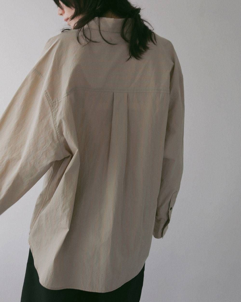 ドライストライプシャツ (ベージュ) Dry Stripe Shirts (Beige) / 27SS