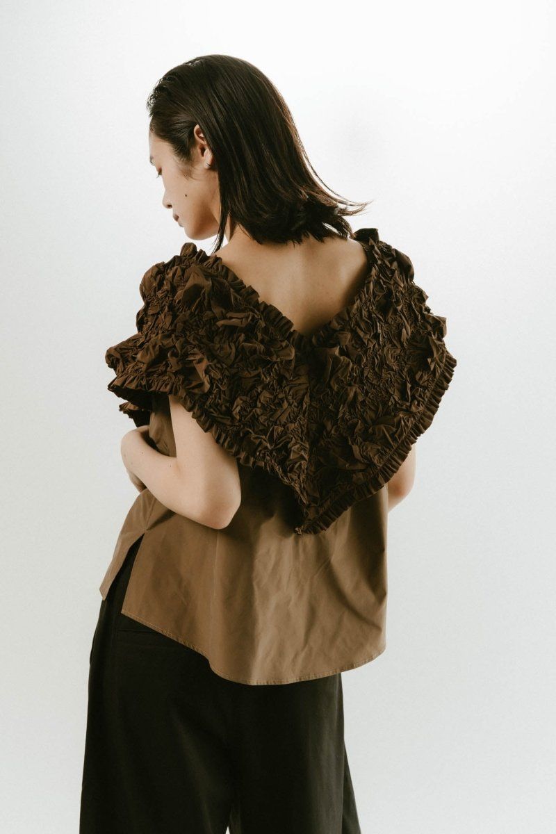 Knuth Marf - 2way ribbon lady blouse / リボン レディー
