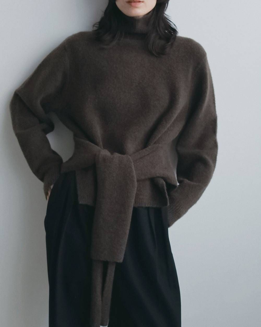 レイヤードソフトニット (ブラウン) Layered Soft Knit (Brown) / 26AW 【6月29日まで期間限定予約】