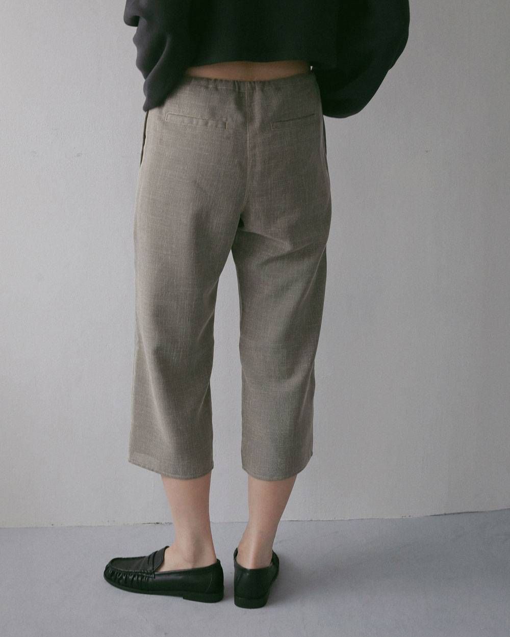 ツイードメッシュ カプリパンツ (グレージュ) Tweed Mesh Capripants (Graige) / 27SS