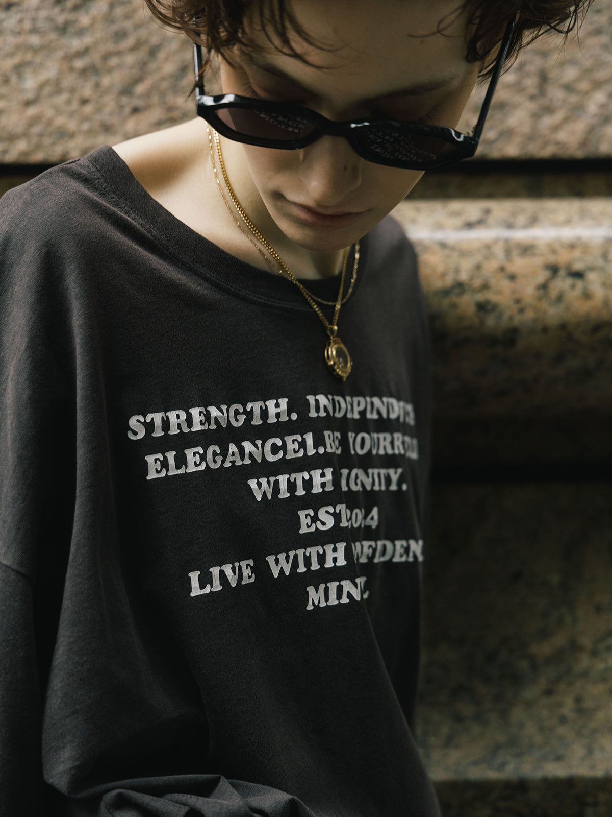 パーマネント ロングスリーブ Tシャツ (STRENGTH) PARMANENT L/S TEE /  26AW