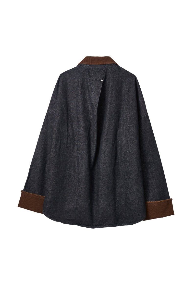 denim over shirt jacket(unisex) / デニムオーバーシャツジャケット (ブラック) / 25AW