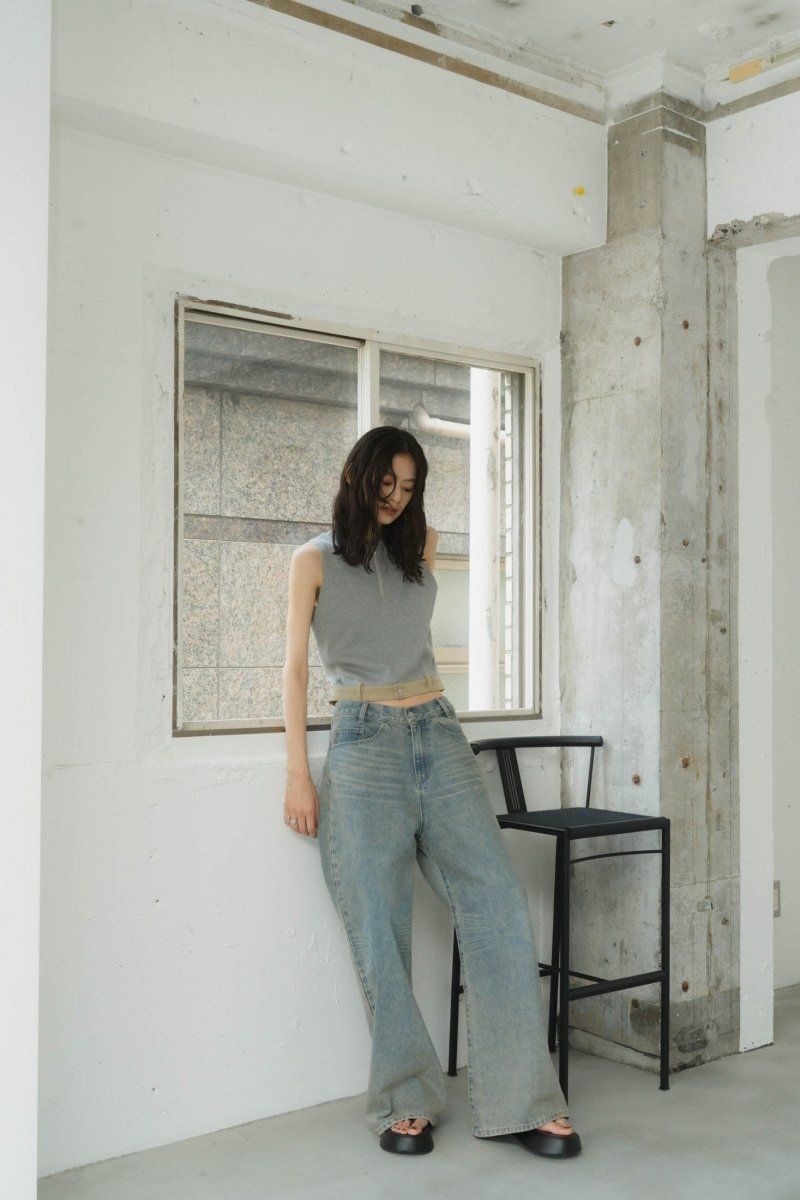 Knuth Marf - half zip knit tank top / ハーフジップ ニット Knuth Marf - half zip knit tank top / ハーフジップ ニット