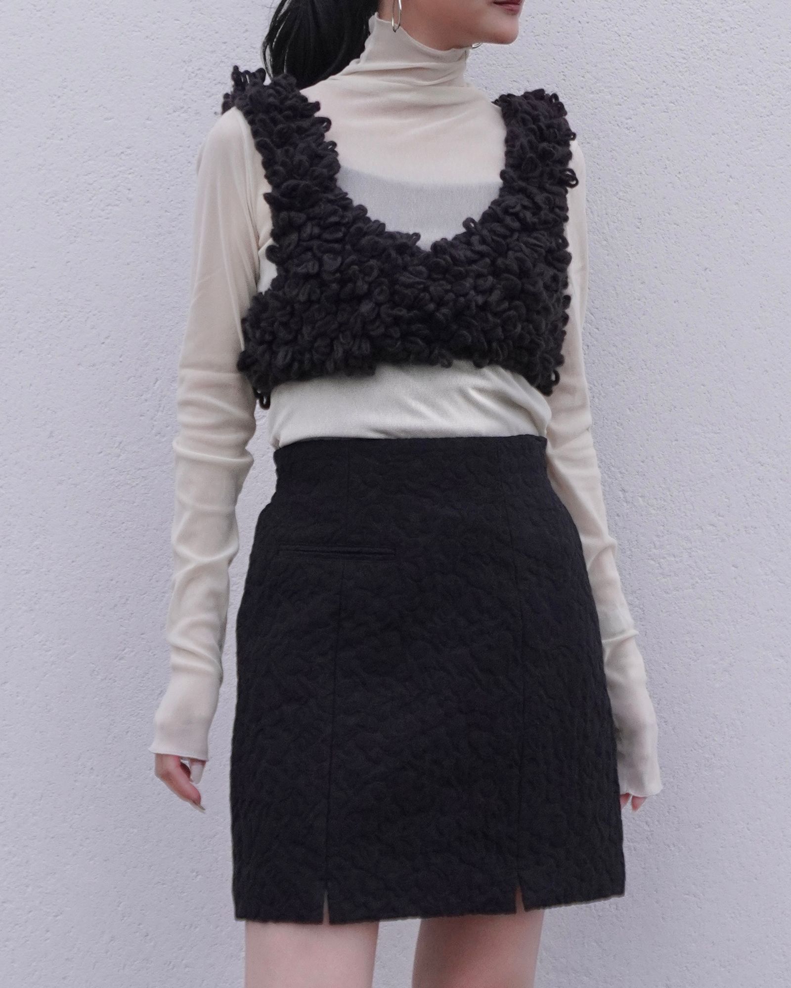 【25AW】Loop Knit Vest / ループニットベスト (ブラウン)