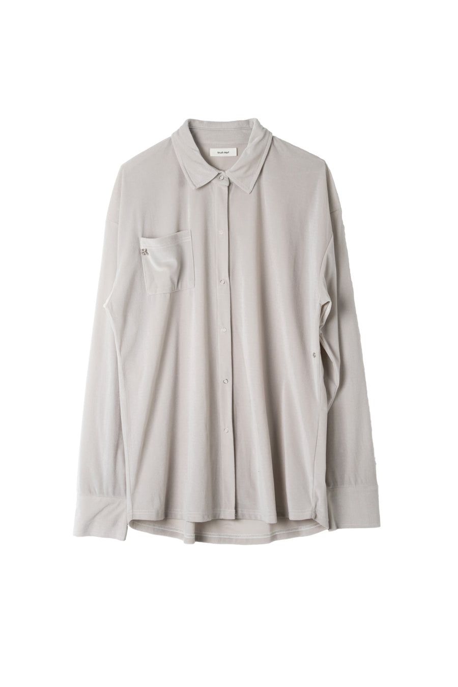 2ウェイ ベロアシャツ (ライトグレー) 2way velour shirt (Lightgray) / 26AW