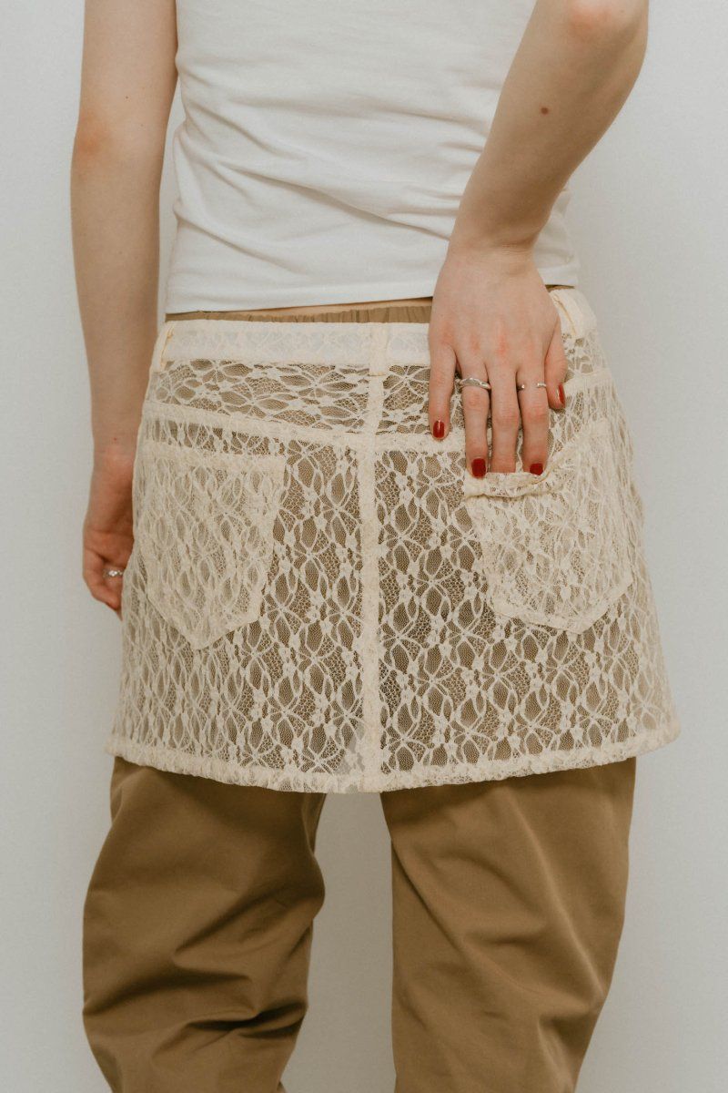 2piece zip flare pants / 2ピース ジップフレアパンツ (ベージュ) / 25SS