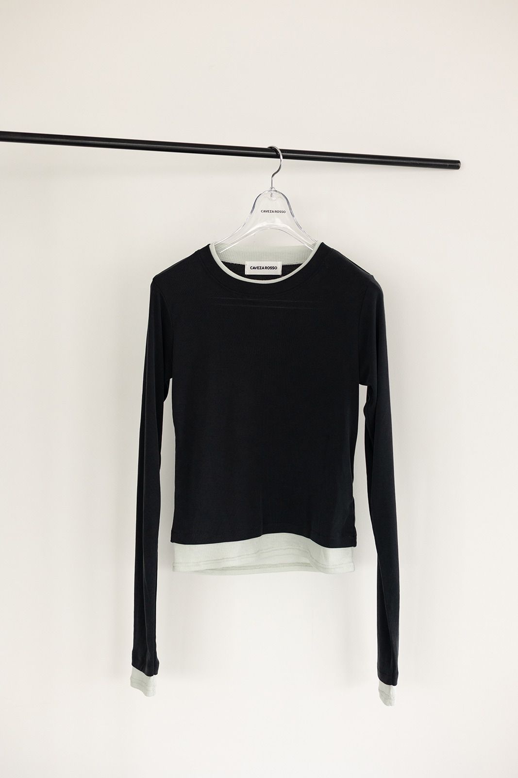 Layered Like Tops (Dark Gray / レイヤードライクカットソートップス (ダークグレー) / 26SS
