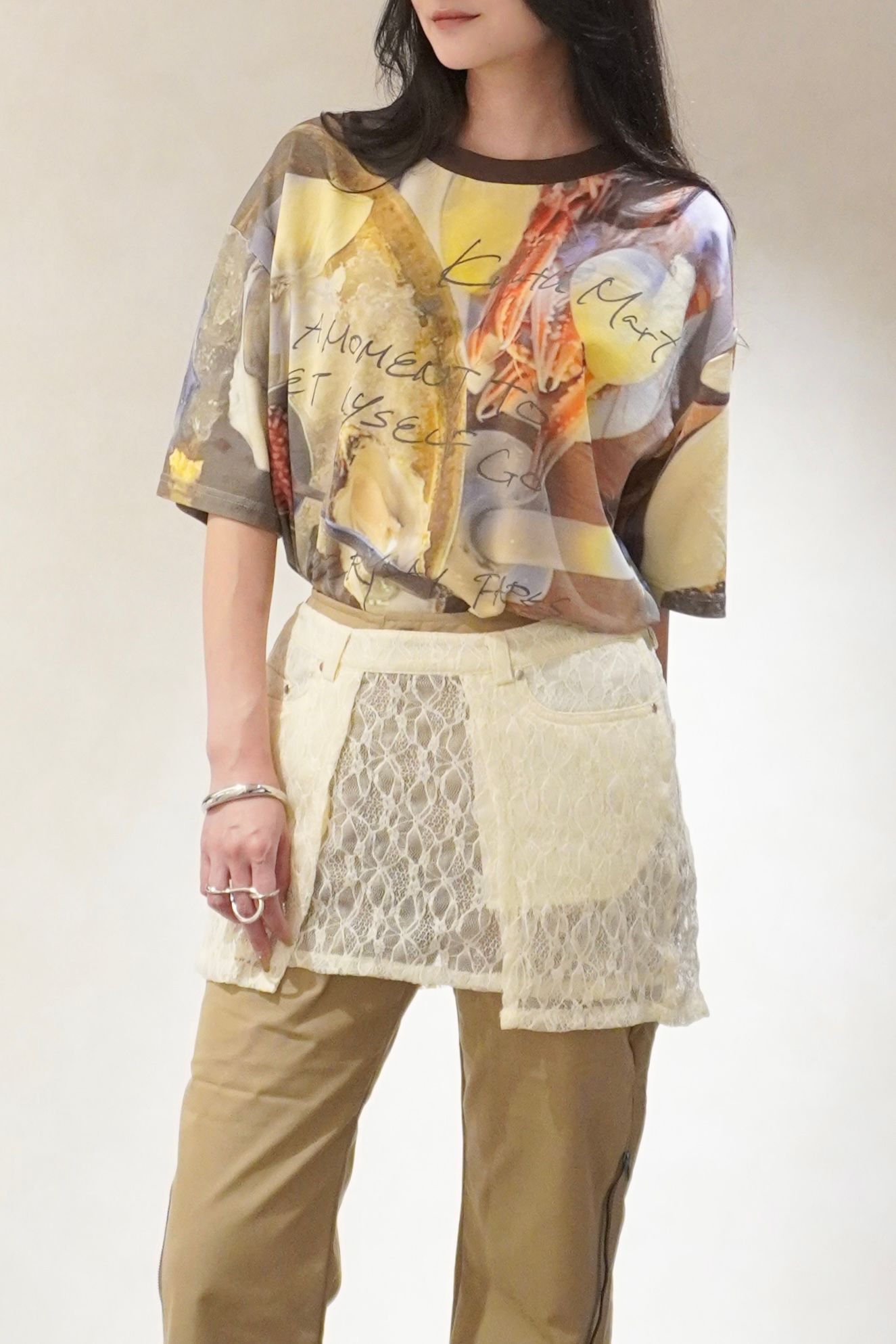 オイスターグラフィックTシャツ (オイスター) oyster graphic tee(unisex) (Oyster) /  26SS