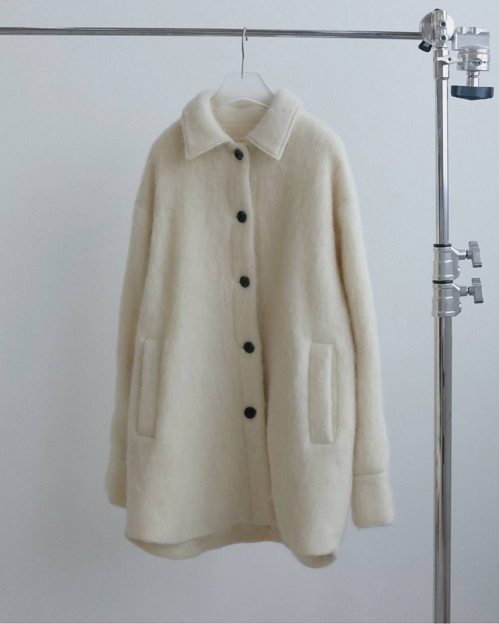 シャギーオーバージャケット (アイボリー) Shaggy Over Jacket (Ivory) / 26AW 【6月29日まで期間限定予約】