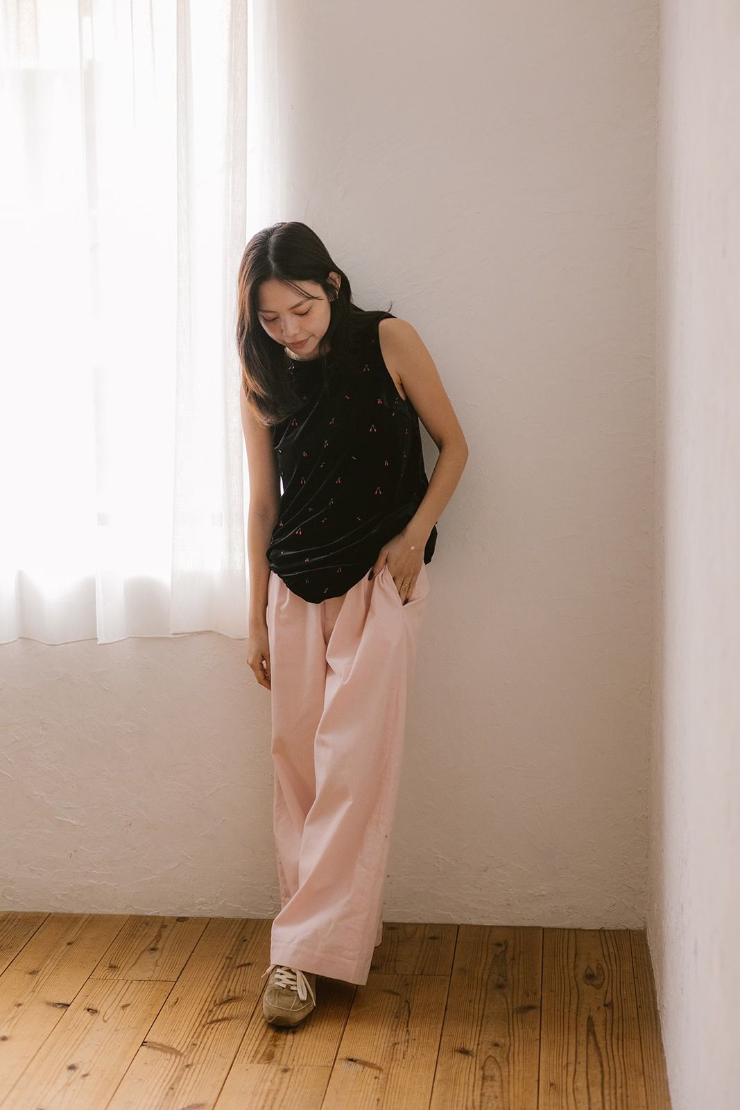 コーデュロイストレートパンツ (ピンク) Corduroy straight pants (Pink) /  26SS