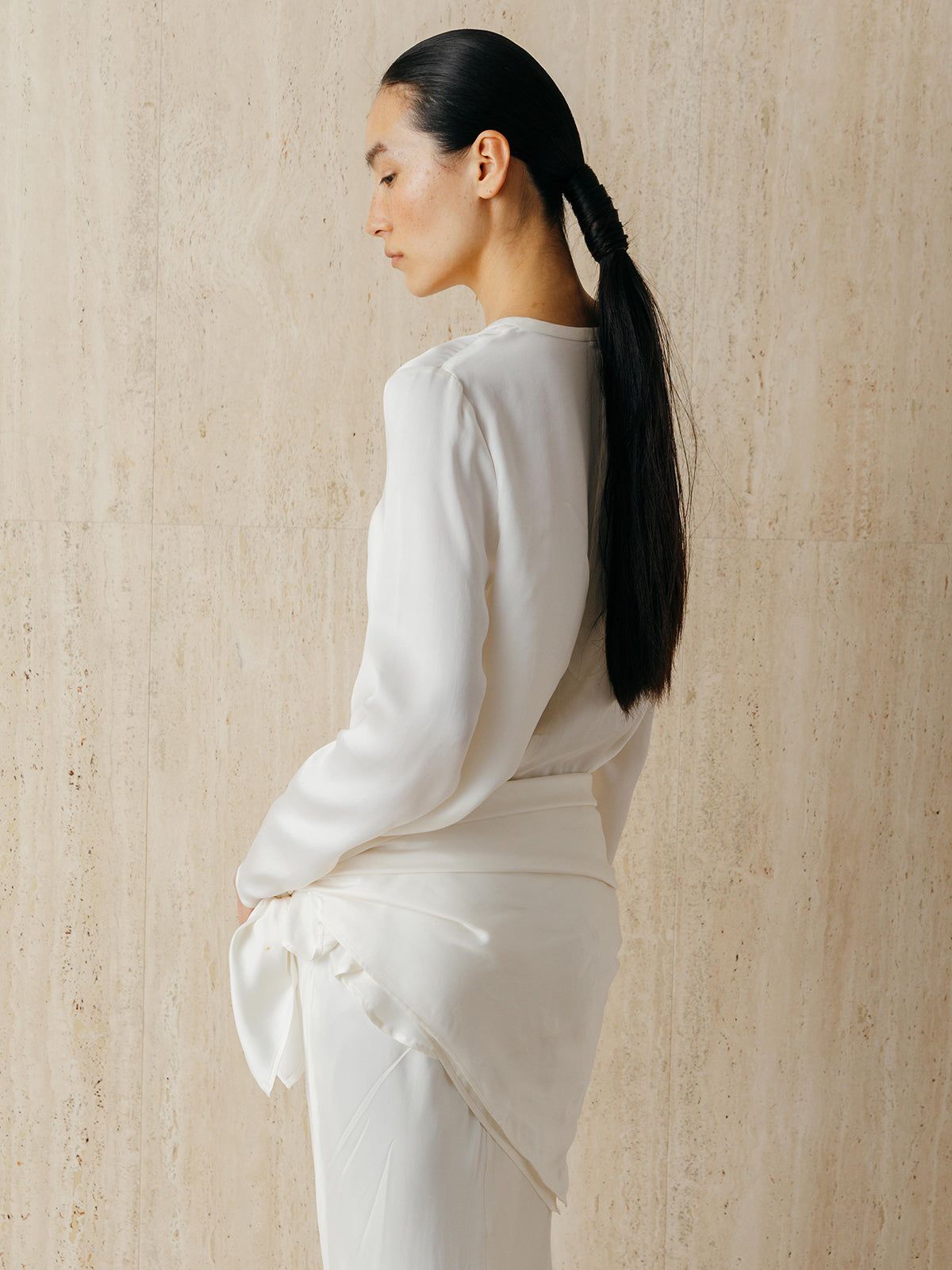 キュプラ トップス (アイボリー) CUPRO TOPS (Ivory) /  26SS